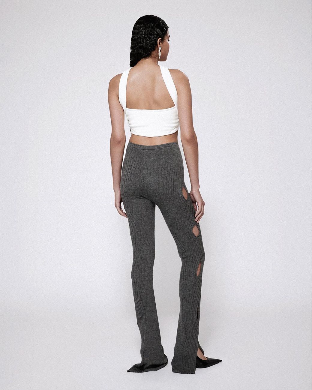 SRVC Studio Gray Asuka Bralette Rib Jersey