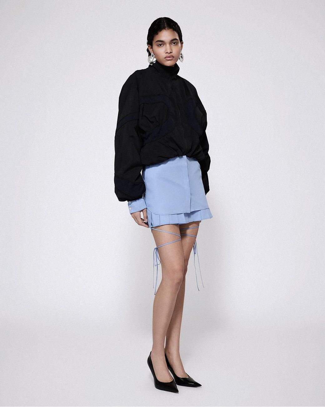 SRVC Studio Black Modified Track Jacket