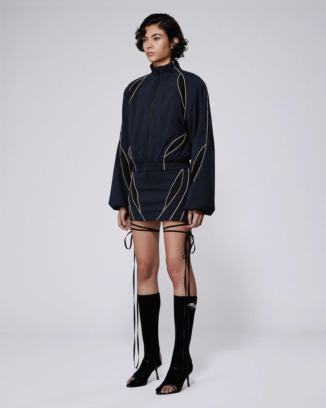 SRVC Studio Blue Slash Track Jacket Dark