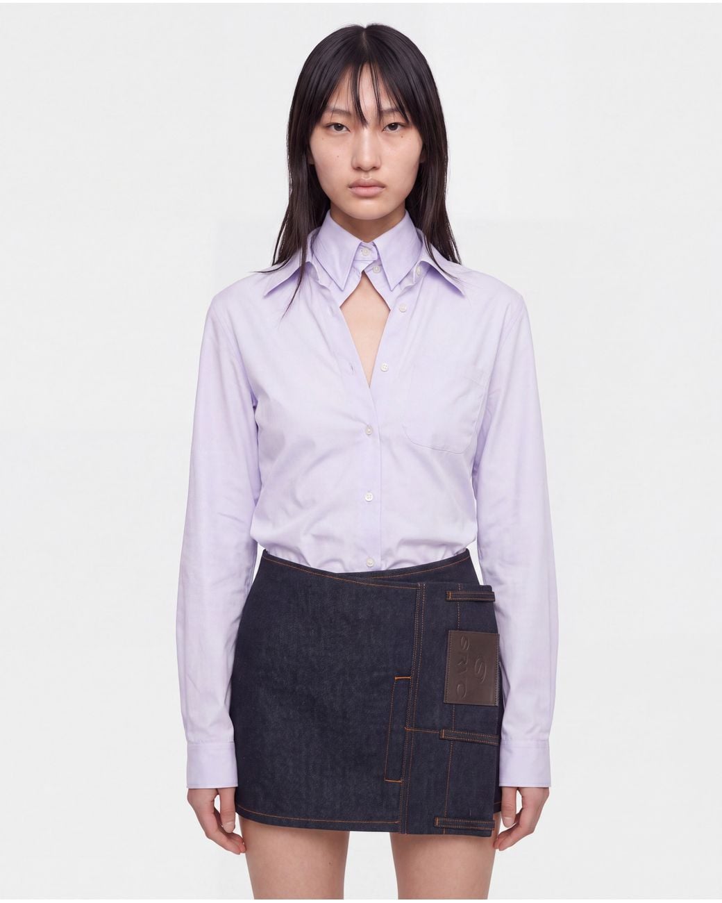 SRVC Studio Black Nox Mini Skirt Dark