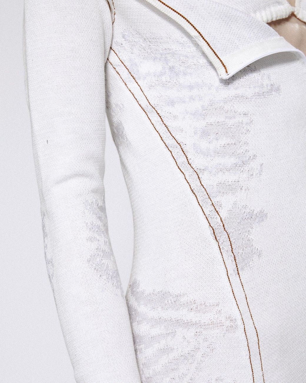 SRVC Studio White Bikini Knit Dress Denim