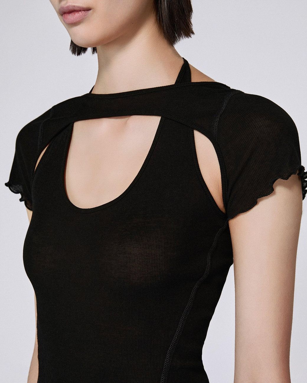 SRVC Studio Black Harness Tee