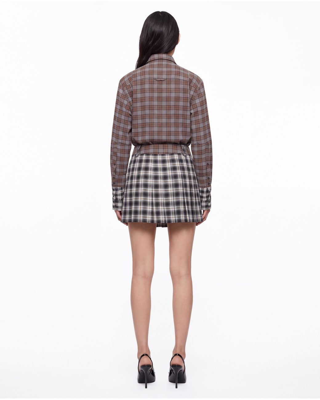 SRVC Studio Multicolor Rhea Mini Kilt Flanel Check