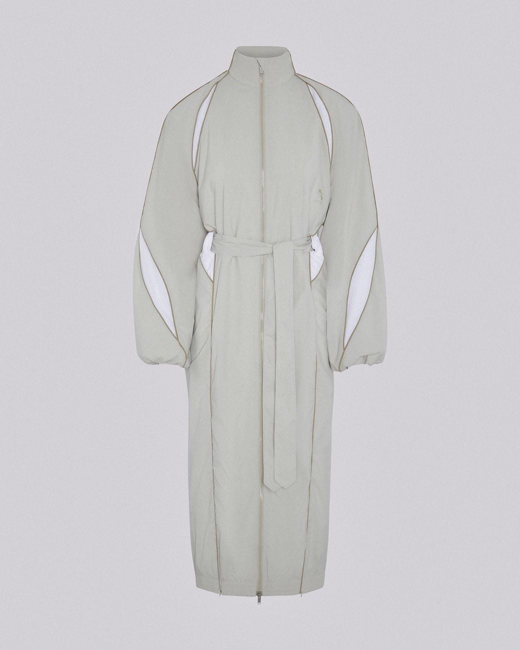 SRVC Studio White Slash Track Coat Stone