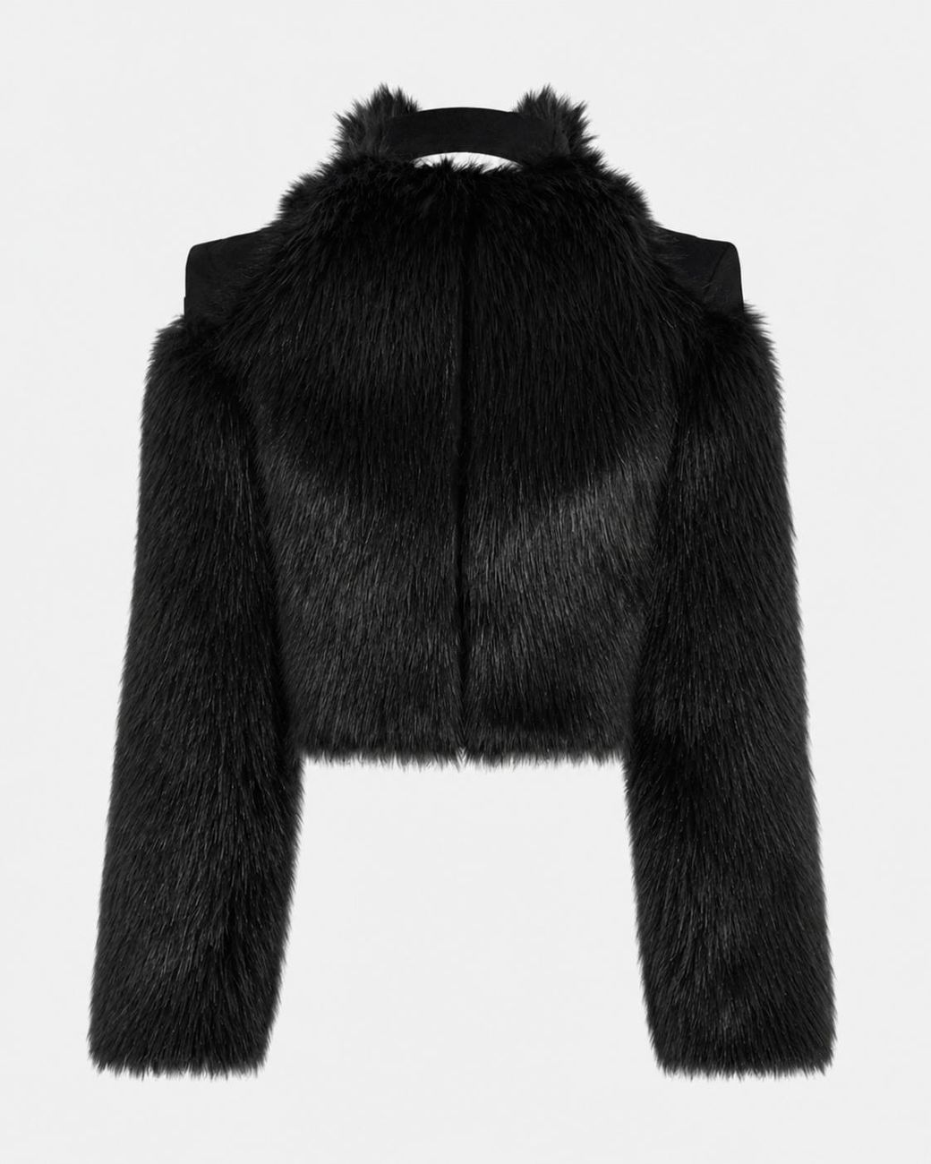 SRVC Studio Black Lyra Faux Fur Jacket