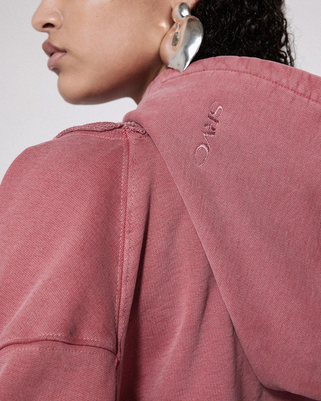 SRVC Studio Pink Cloaked Hoodie