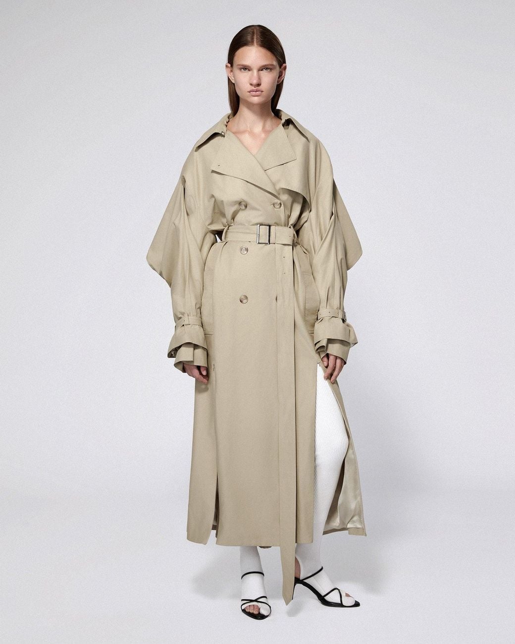 SRVC Studio Natural Sentinal Trenchcoat