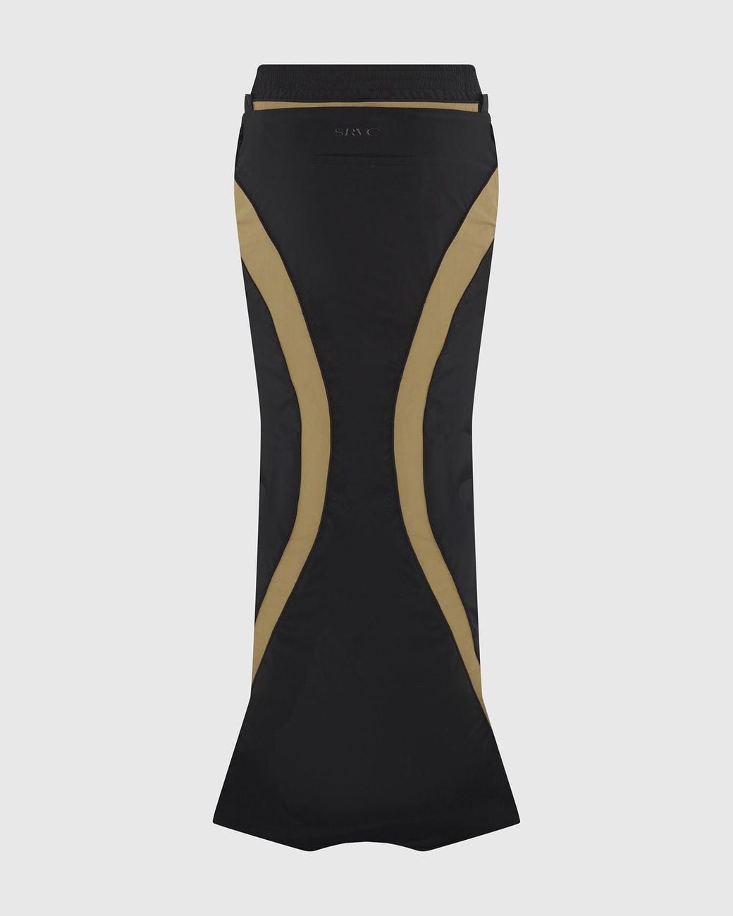 SRVC Studio Black Inverse Track Skirt