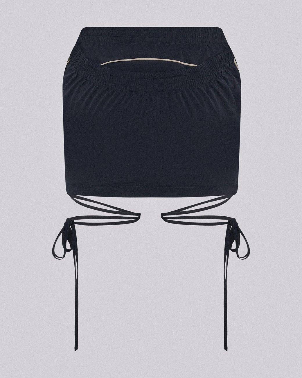 SRVC Studio Blue Slash Track Skirt Dark