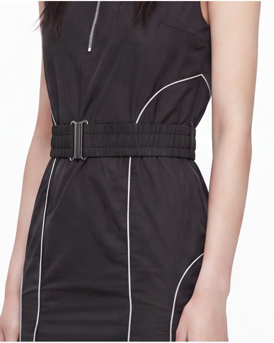 SRVC Studio Black Cosmo Track Dress