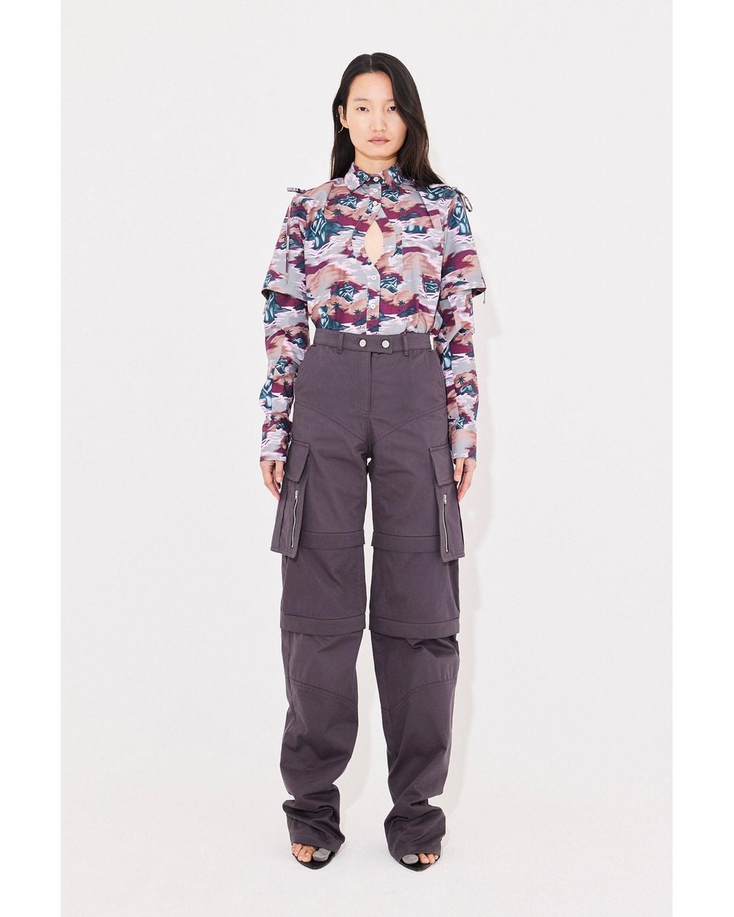 SRVC Studio Purple Hawaiian Shirt Aloha