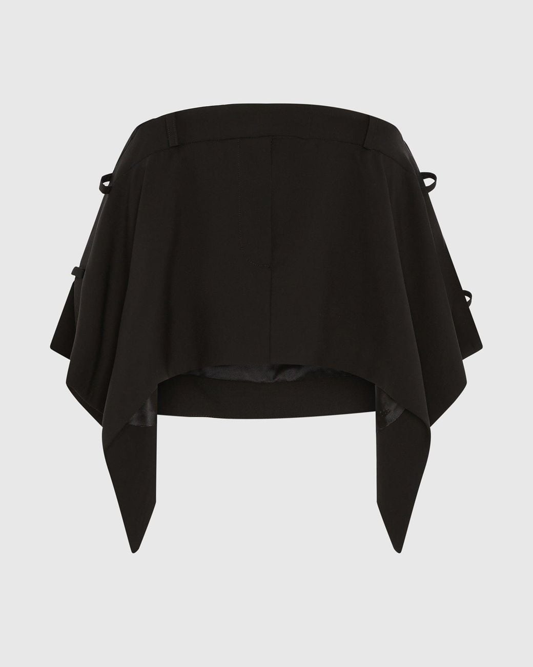 SRVC Studio Black Serpentine Tailored Skirt