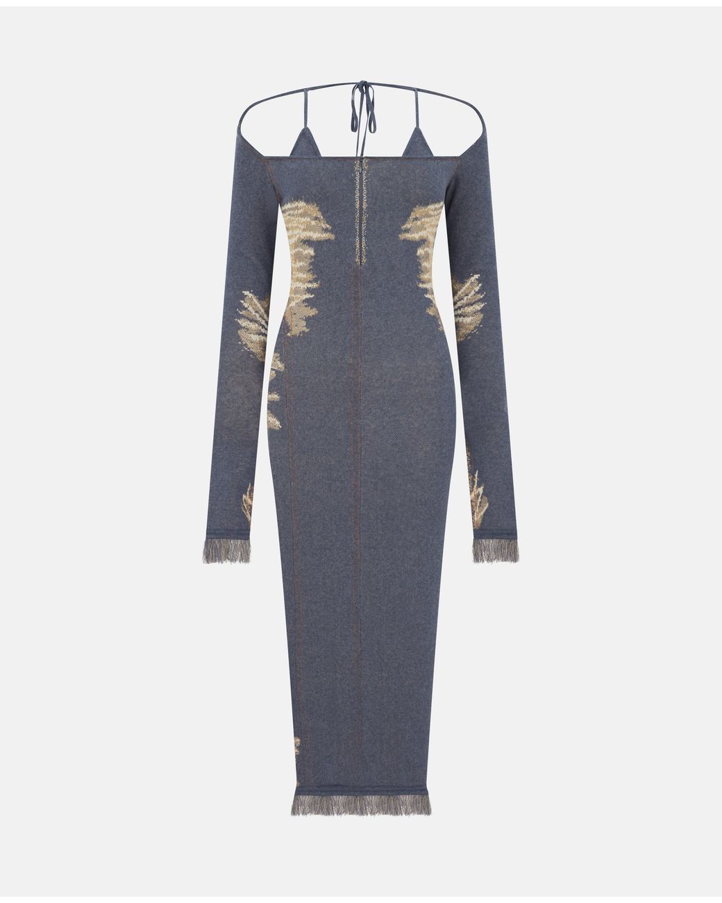 SRVC Studio Gray Bikini Knit Dress Denim