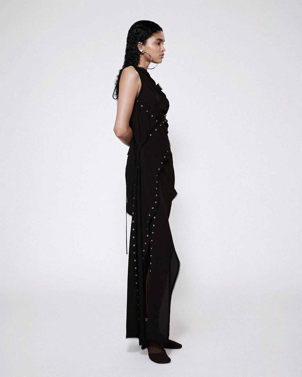 SRVC Studio Black Robyn Eyelet Dress