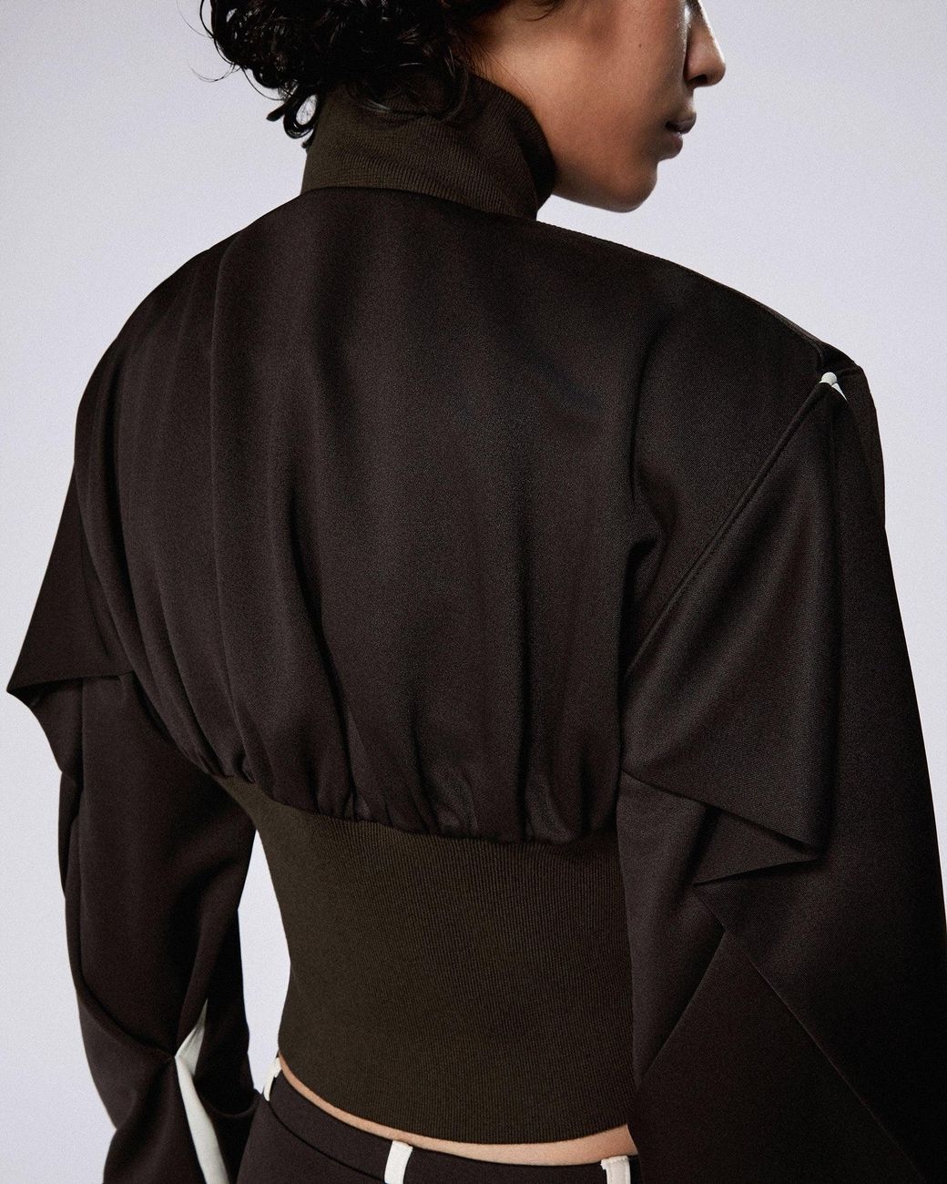 SRVC Studio Black Dbl Sleeve Zip Up