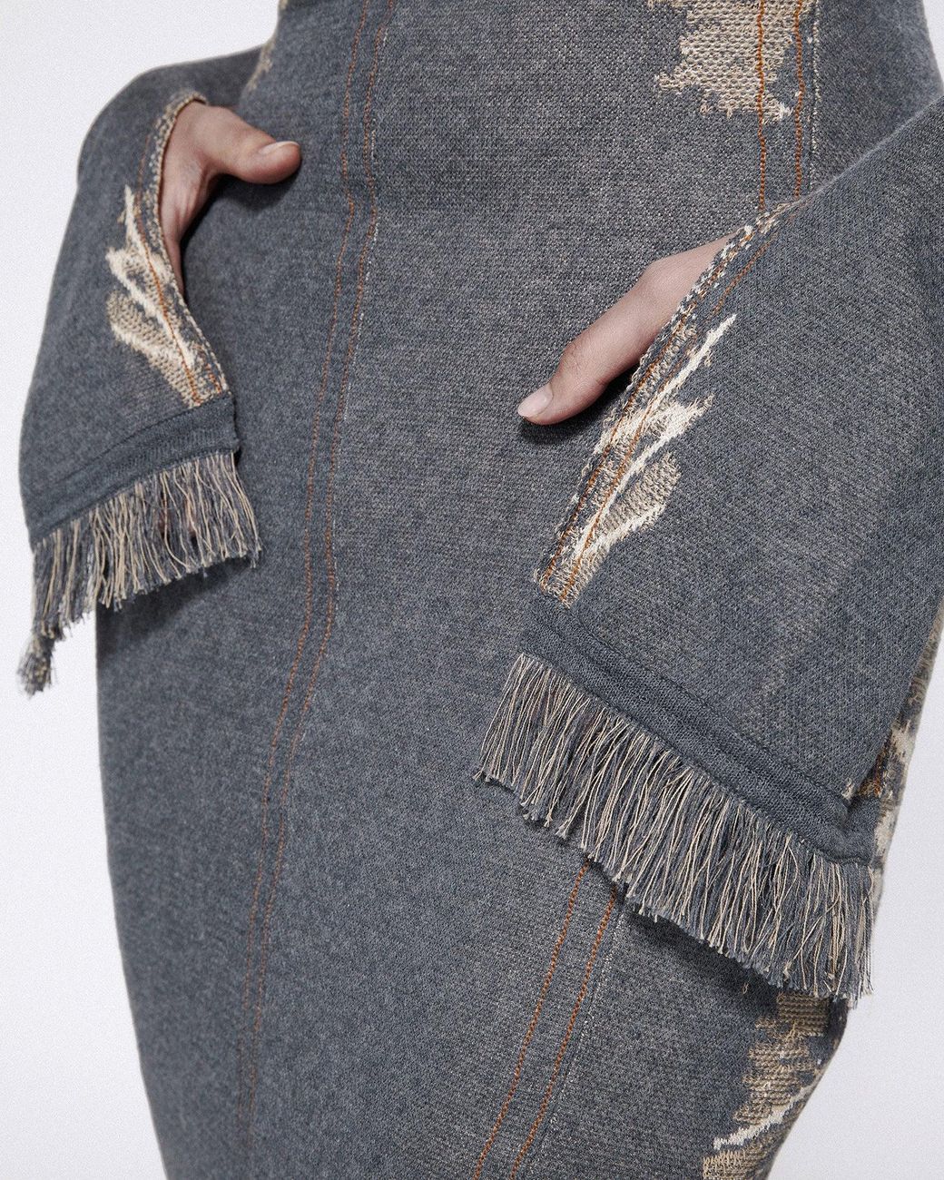 SRVC Studio Gray Bikini Knit Dress Denim