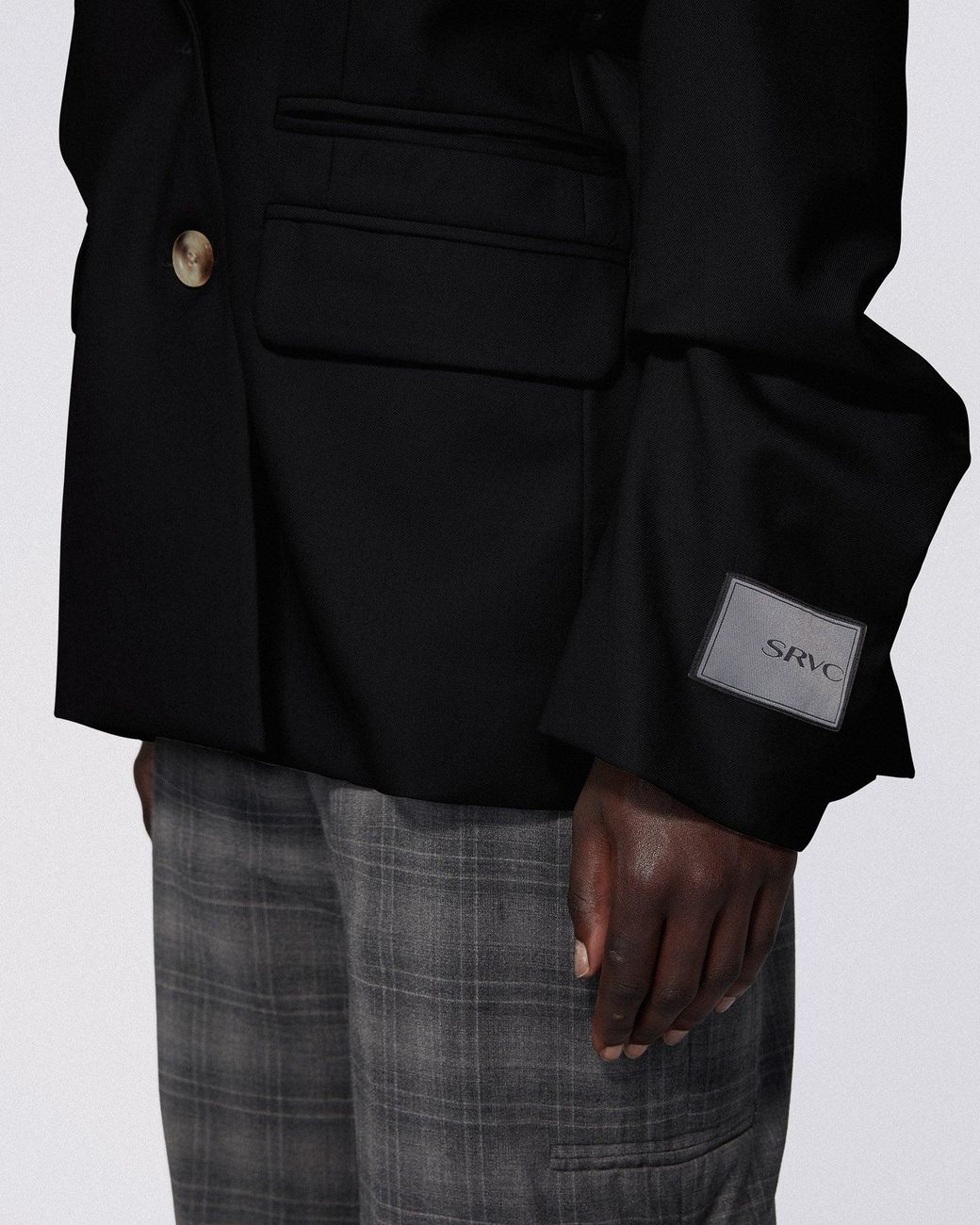 SRVC Studio Black Breakfast Jacket