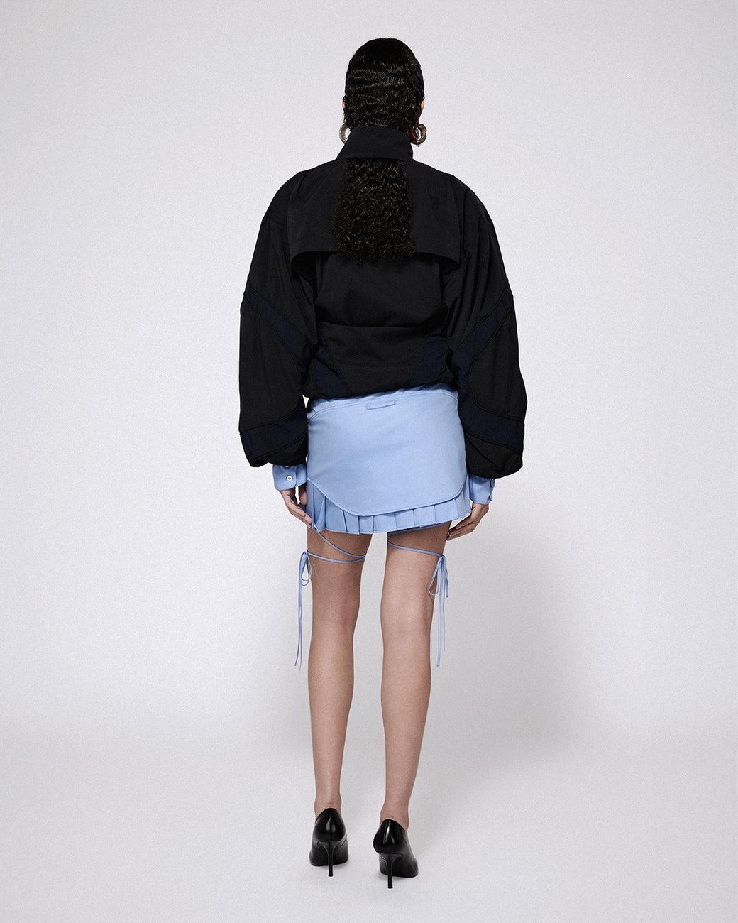 SRVC Studio Black Modified Track Jacket