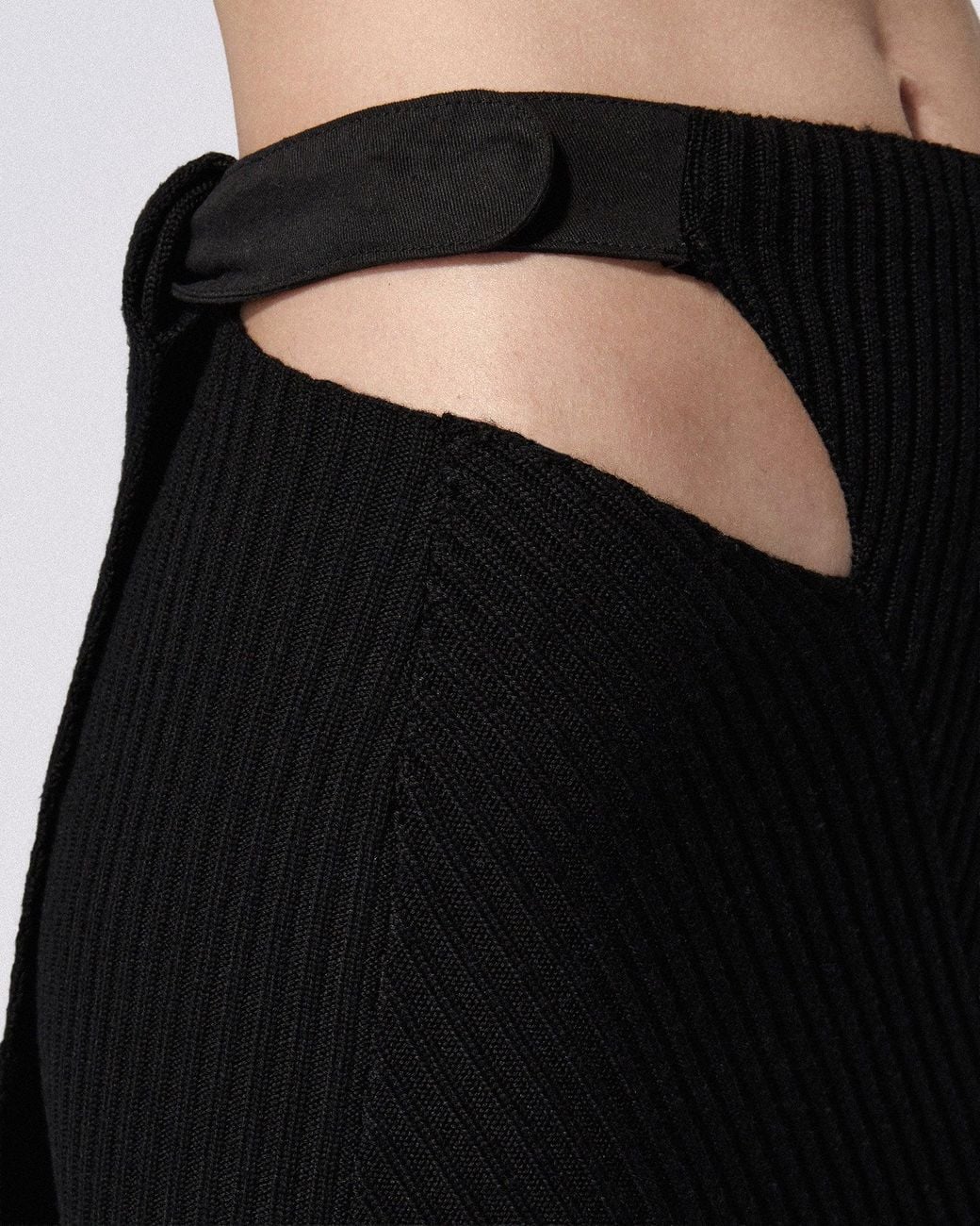 SRVC Studio Black Marshal Knit Skirt