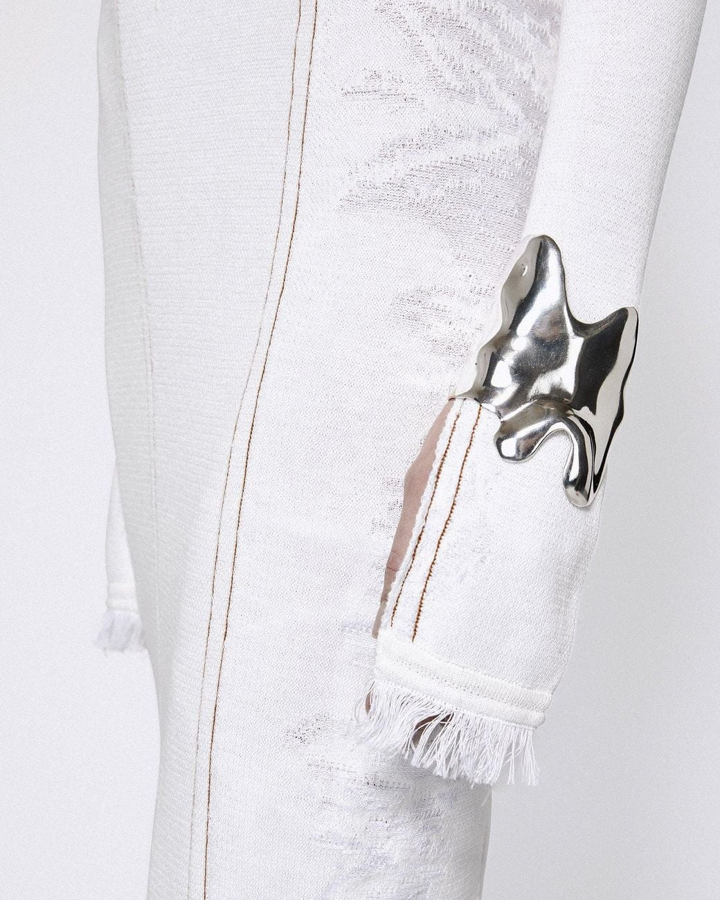 SRVC Studio White Bikini Knit Dress Denim