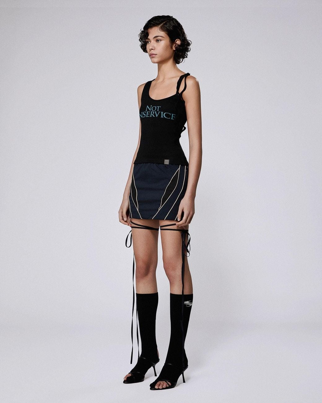 SRVC Studio Black Tabi Sports Socks