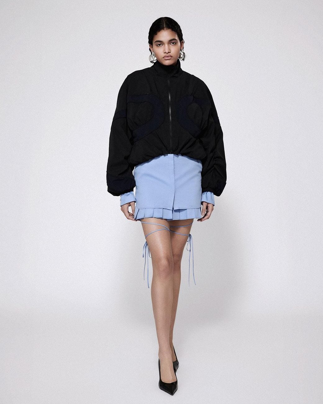 SRVC Studio Black Modified Track Jacket