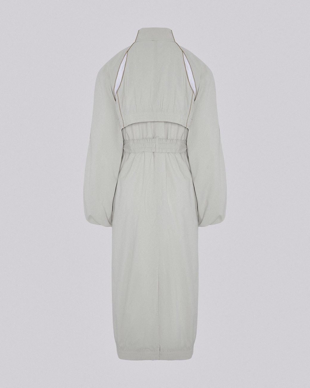 SRVC Studio White Slash Track Coat Stone
