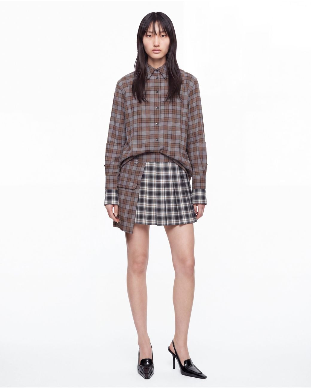 SRVC Studio Multicolor Rhea Mini Kilt Flanel Check