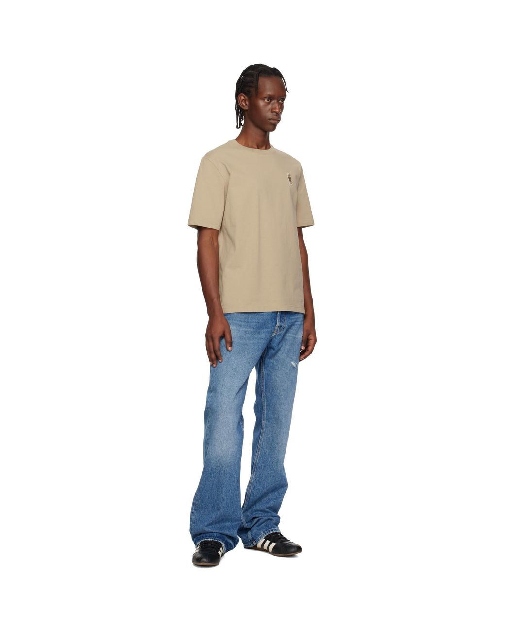 Maison Kitsuné Blue Dressed Fox Comfort T-Shirt for men