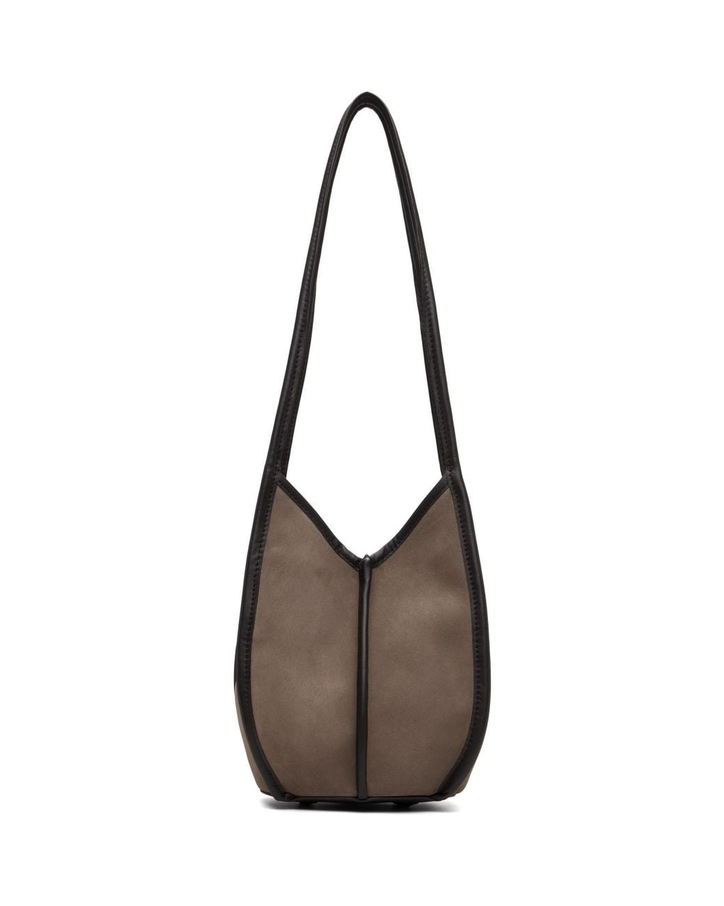 Hereu Brown Taupe Calella Bucket Suede Bag