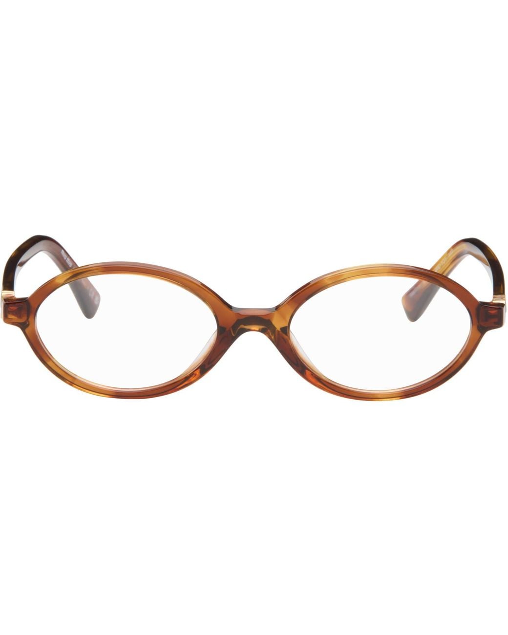 Miu Miu Black 'Breaking The Rules' Oval Glasses