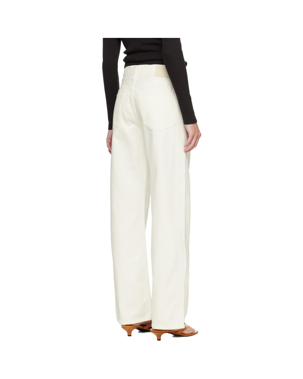 Citizens of Humanity Black Off- Lindz Easy Straight Jeans