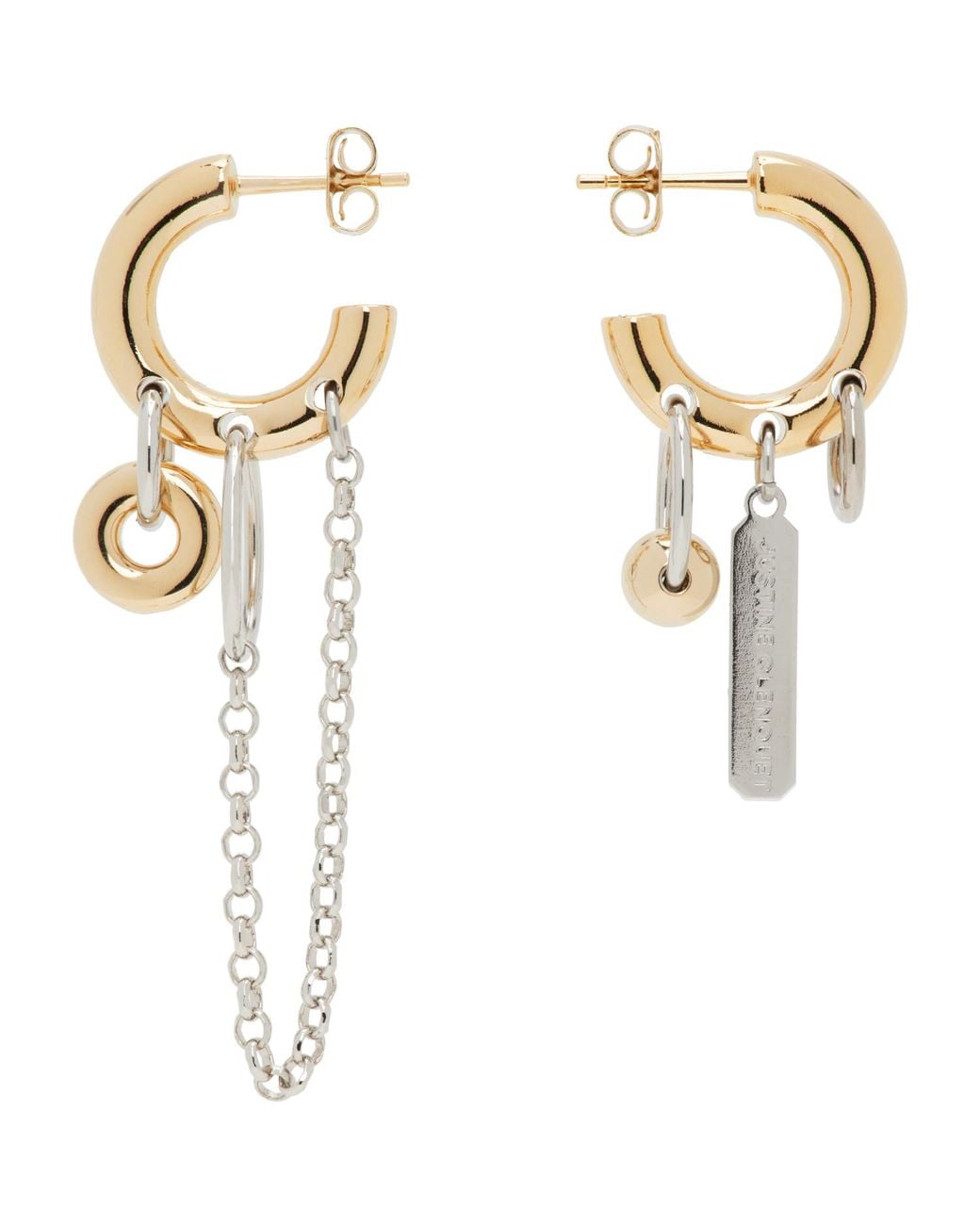 Justine Clenquet Metallic Irvin Earrings