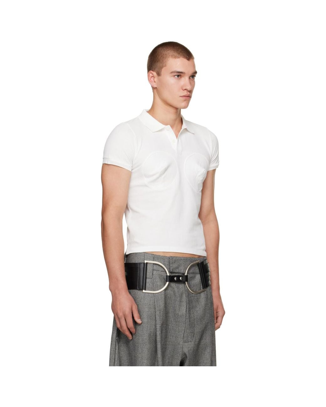 VAQUERA White Off- Bullet Bra Polo for men
