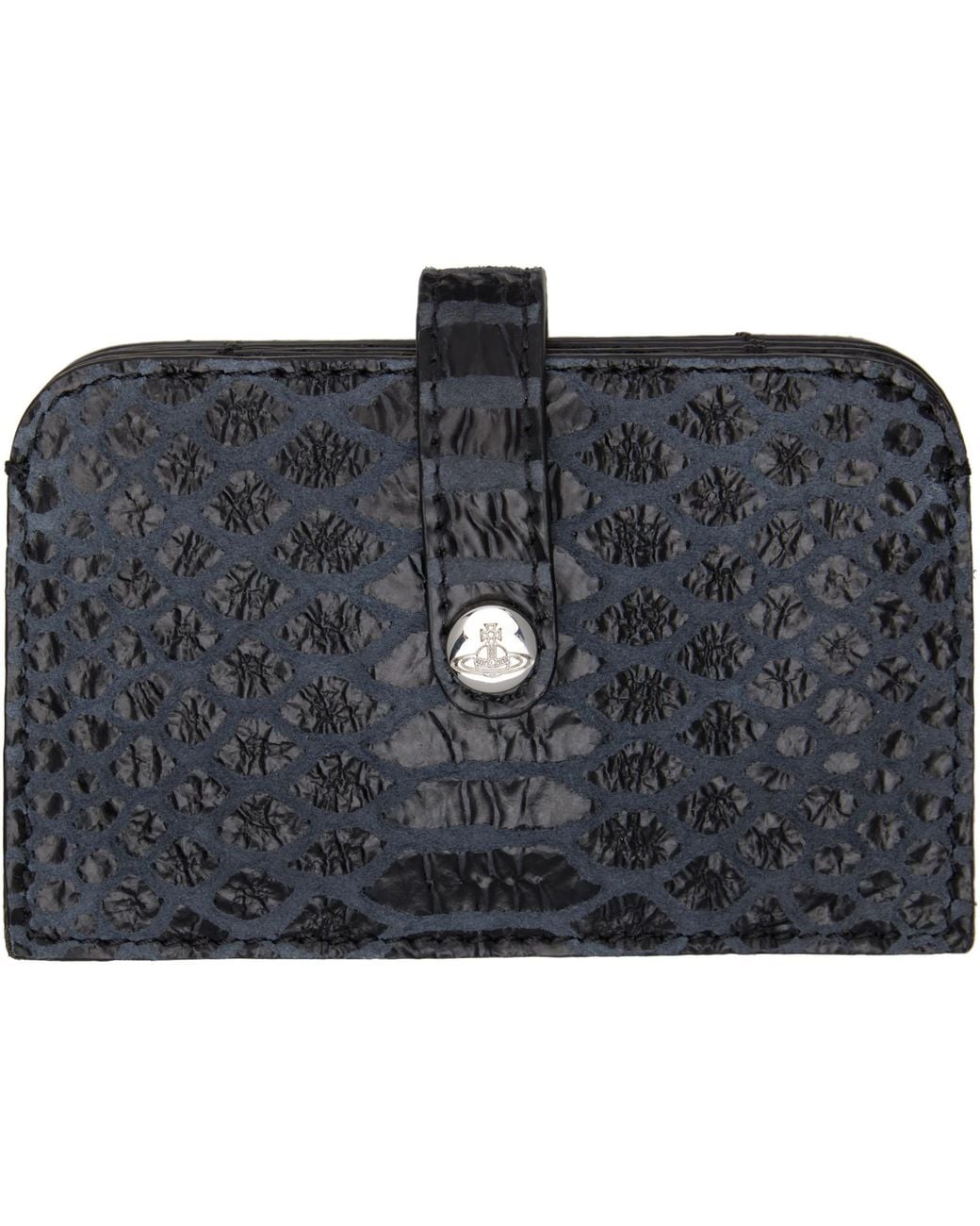 Vivienne Westwood Black Accordion Card Holder for men