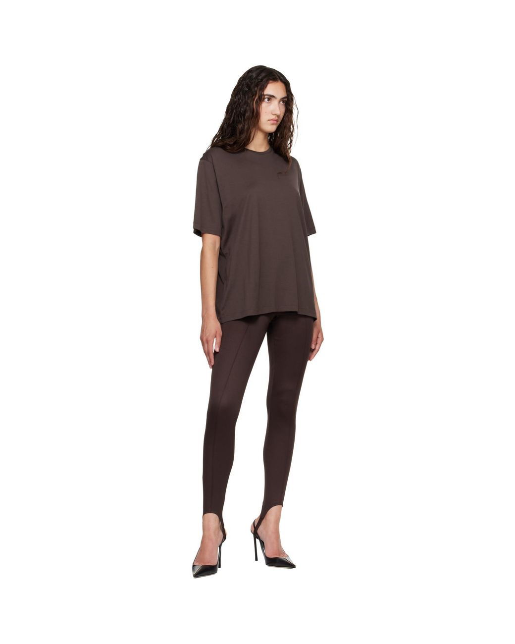 Frankie Shop Brown Harper Soft Organic T-Shirt
