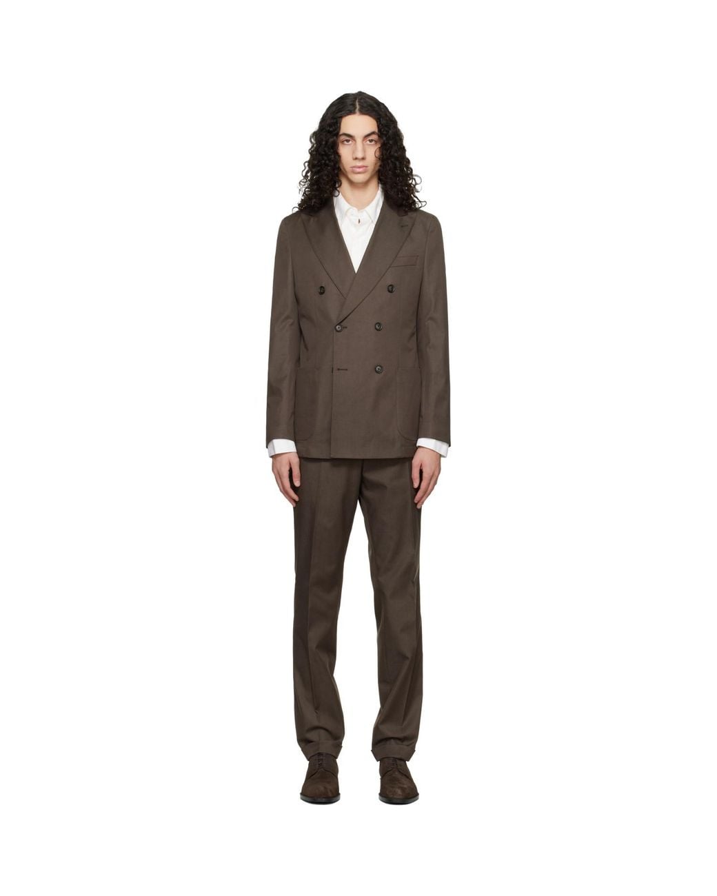 Boss Black Two-Piece Slim-Fit Stretch Cotton Suit for men