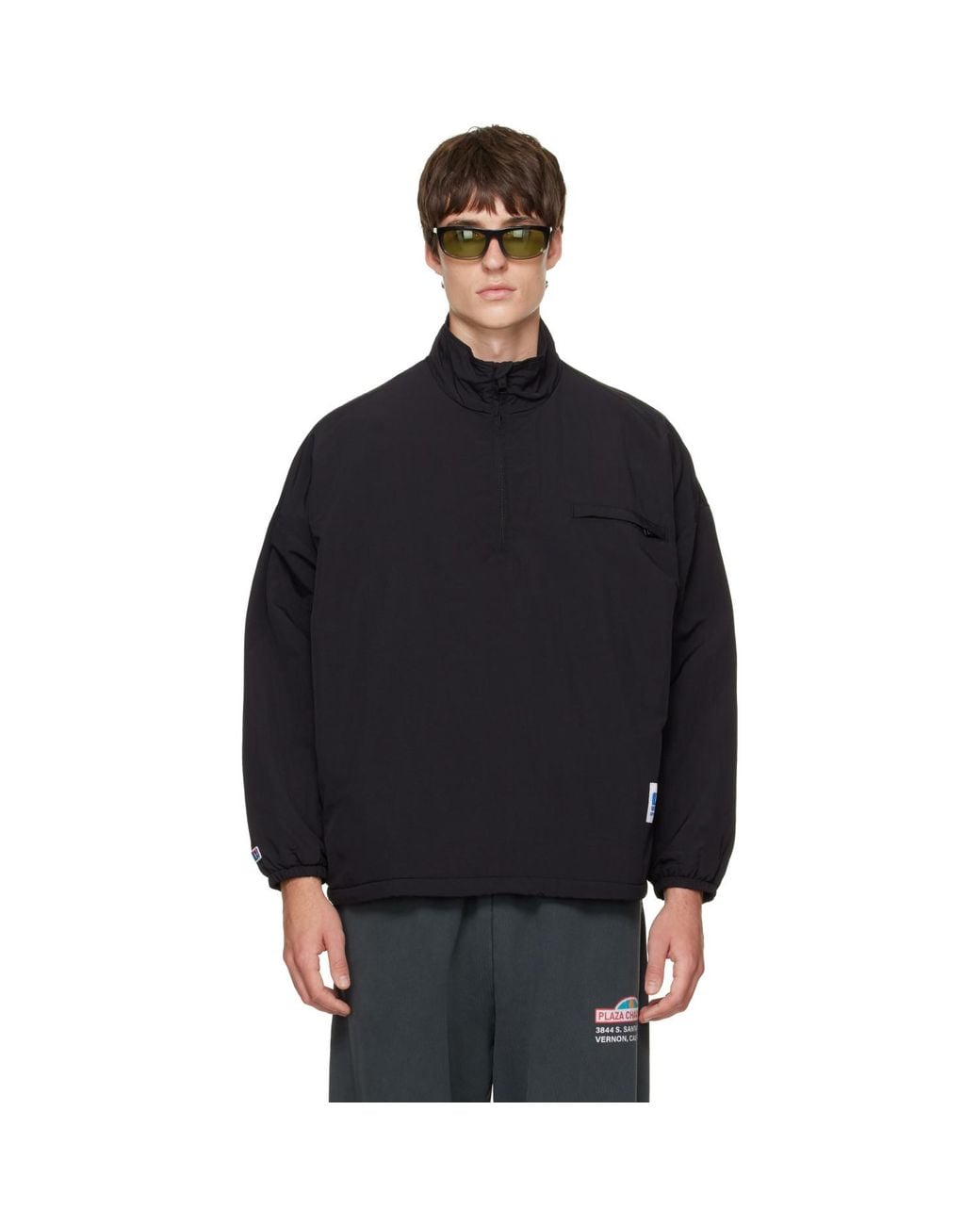 Willy Chavarria Black 'Willy' Polar Fleece Sweater for men