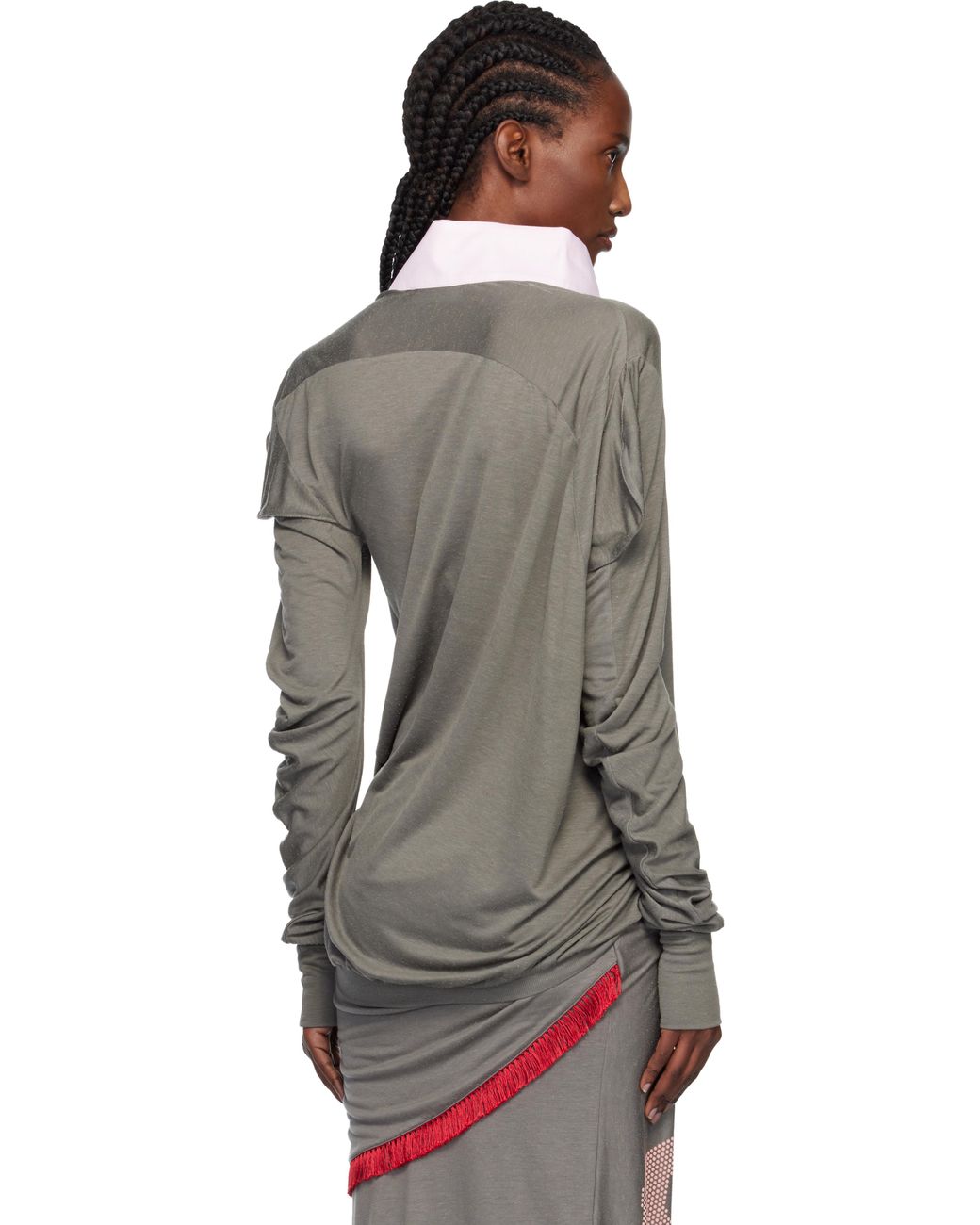 Kiko Kostadinov Howe Jersey Top in Black | Lyst