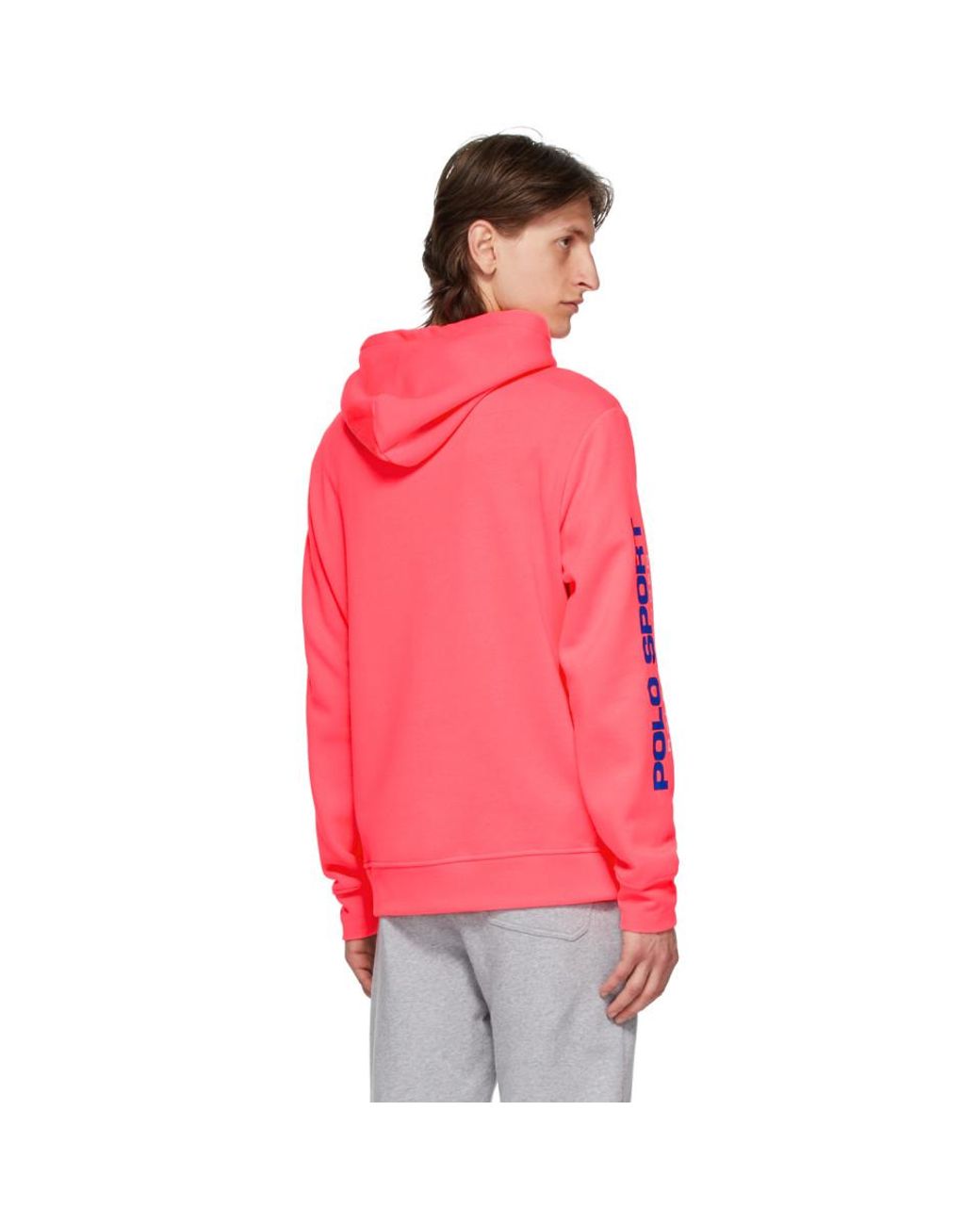Polo Ralph Lauren Pink Fleece Polo Sport Hoodie for Men | Lyst Canada