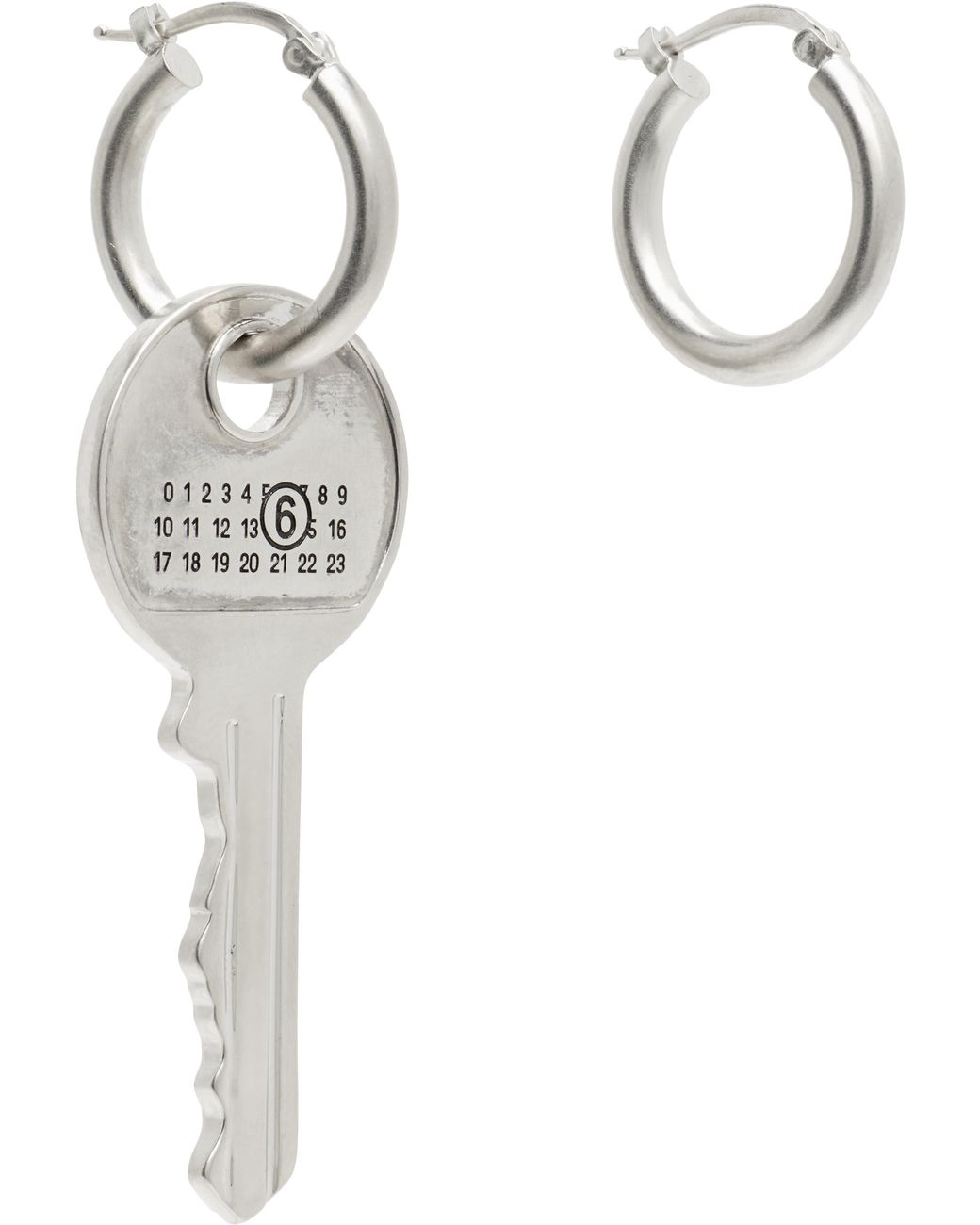 Key Ear Sorter MM6 by Maison Margiela Key Earrings in White | Lyst