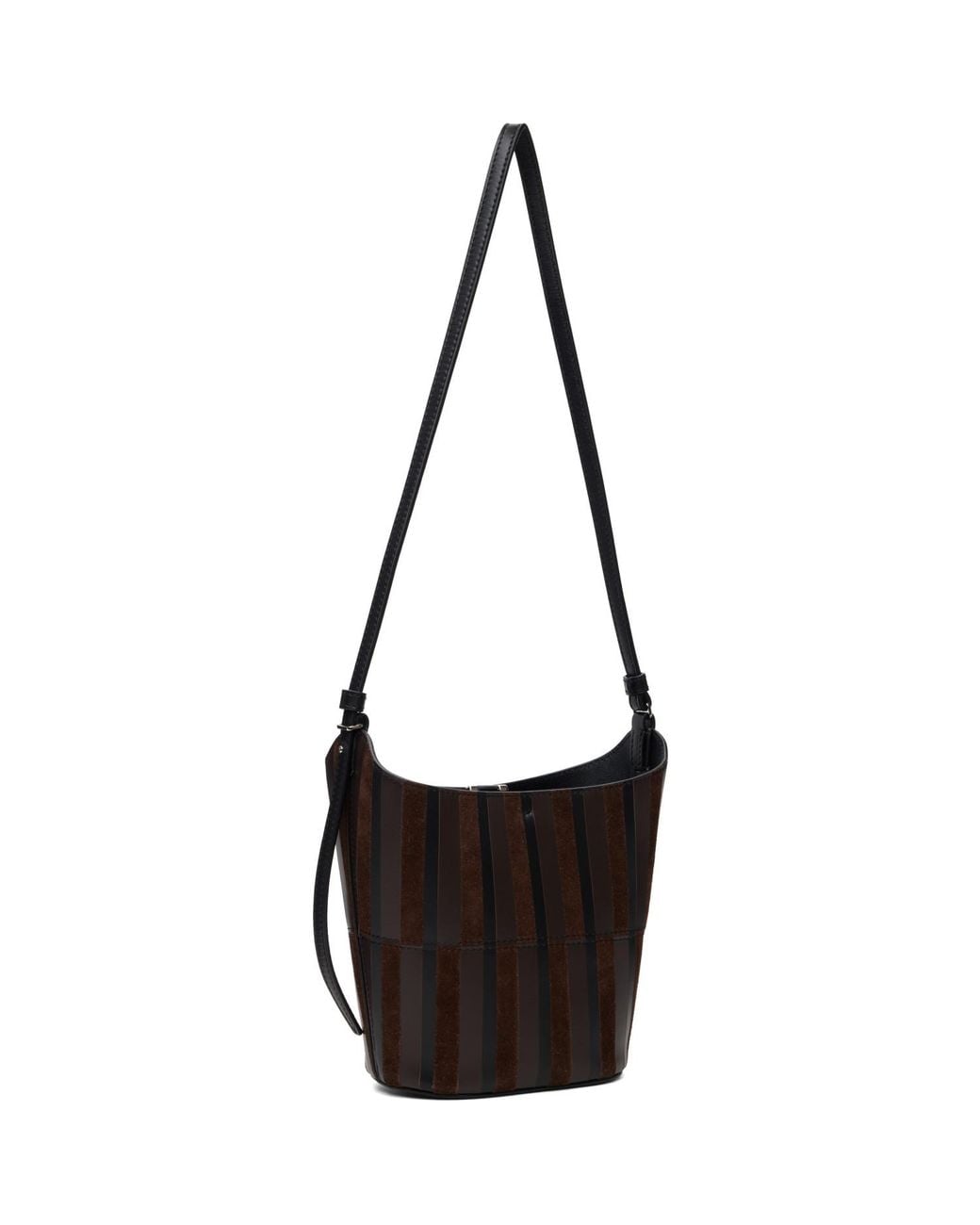 Proenza Schouler Black Mini Intarsia Bucket Tote