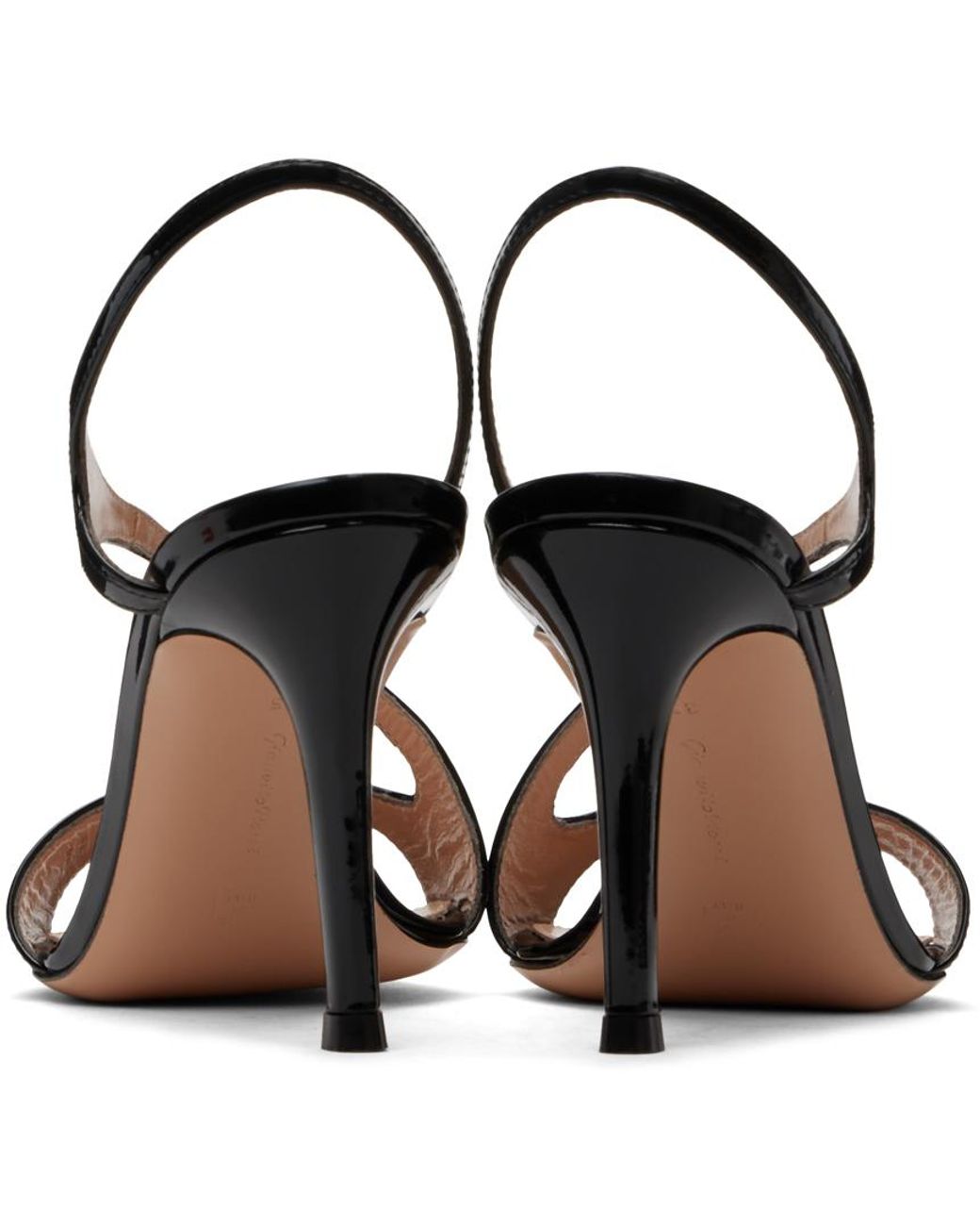 【関税込み】Gianvito Rossi ブラック Mayfair ヒールサンダル Gianvito Rossi Mayfair Heeled Sandals in Black | Lyst