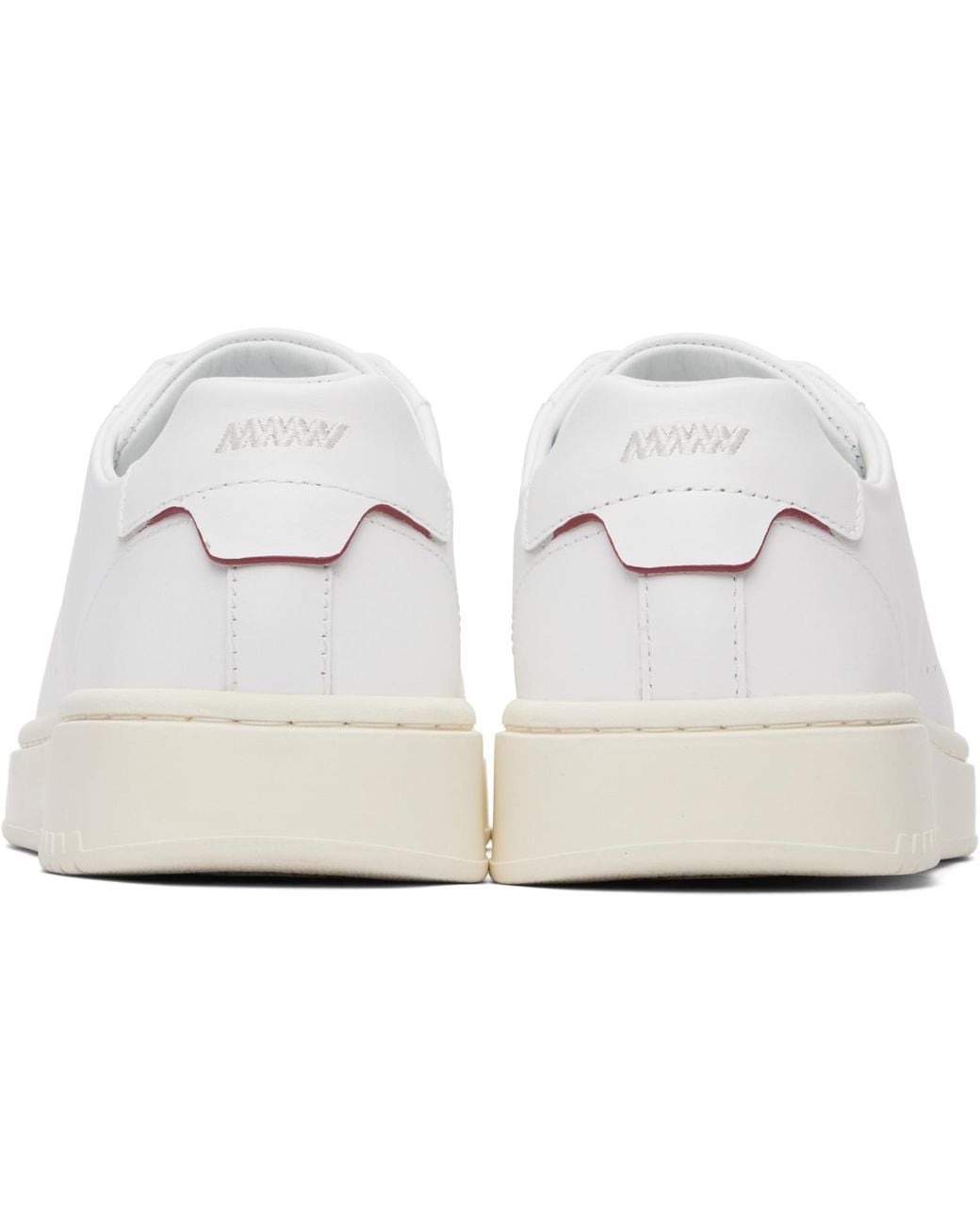 HUGO White Logo Nappa Leather Sneakers for men