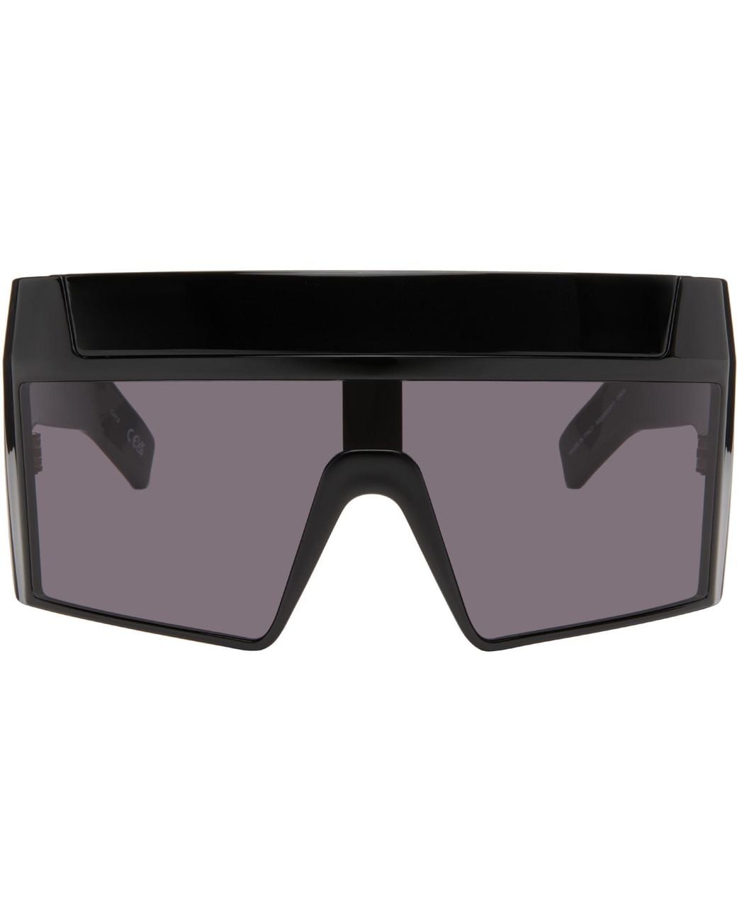 Rick Owens Gray Suicide Edition Rev Shiny Sunglasses for men