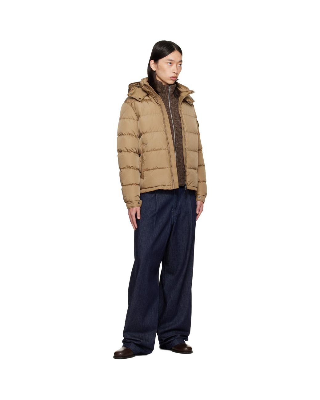 Moncler Blue Maya Short Down Jacket for men