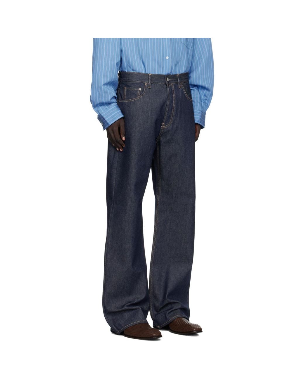 Acne Blue Regular Fit 2021M Jeans for men