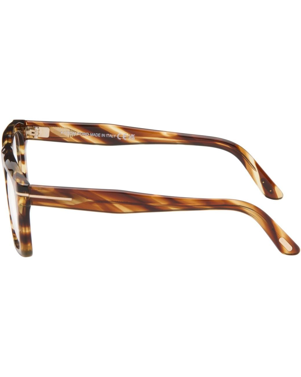 Tom Ford Brown Block Rectangular Glasses for men