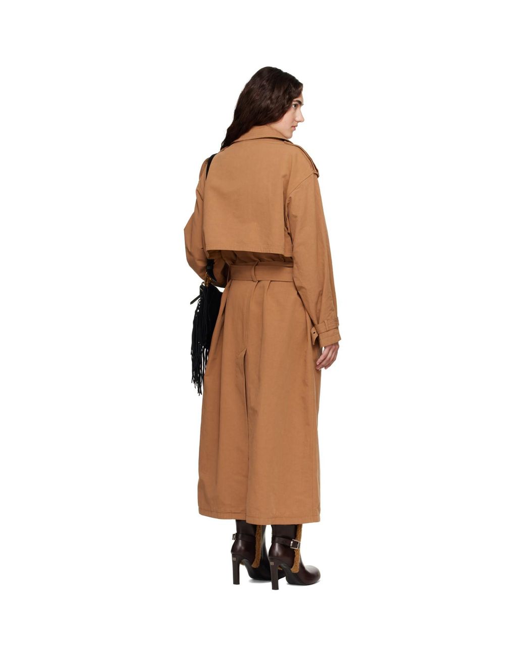 Isabel Marant Brown Tan Violette Cotton Trench Coat