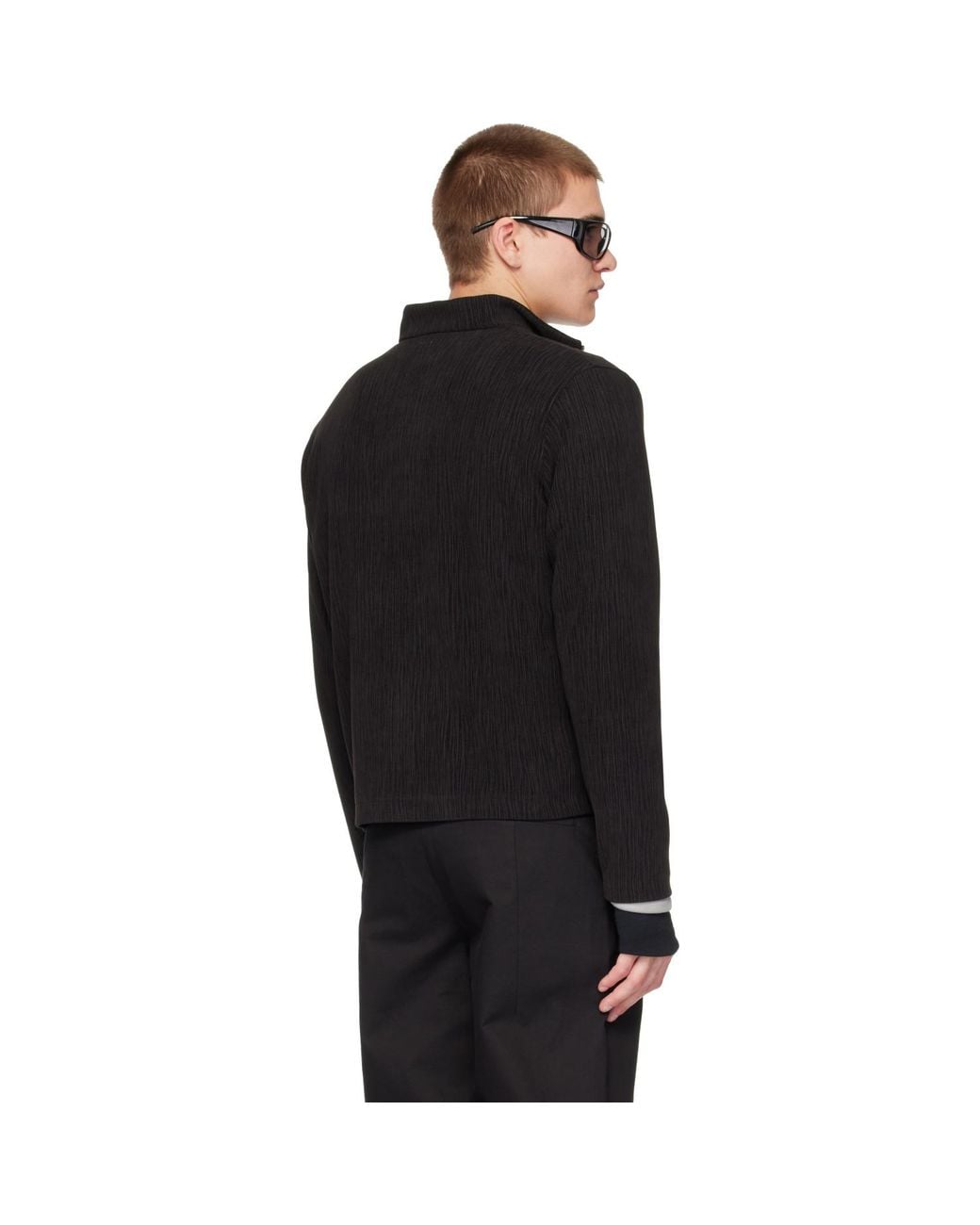 Post Archive Faction PAF Black Corduroy Track Jacket for men